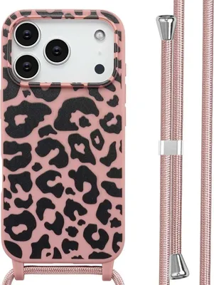 Produktbild von imoshion SilikonHülle design mit Band iPhone 17 Pro - Animal Pink
