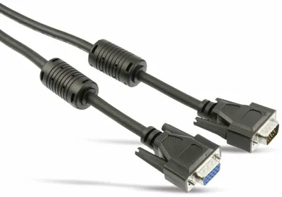 Produktbild von S/CONN maximum connectivity 78061-5, 5 m, VGA (D-Sub), VGA (D-Sub), Männlich, Weiblich, Schwarz