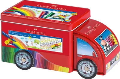 Immagine prodotto di Faber Castell FC-155533 Viltstiften Connector 33 Stuks Met 10 Clips In Vrachtwagen