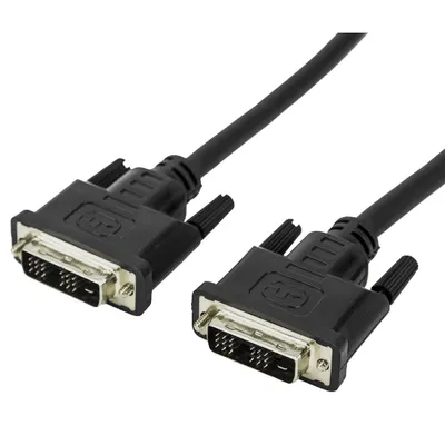 Produktbild von Techly 5.0m DVI-D Single Link M/M, 5 m, DVI-D, DVI-D, Männlich, Männlich, Schwarz
