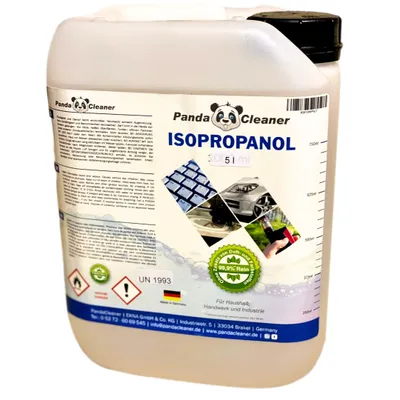 Produktbild von PandaCleaner Isopropanol/Reinigungsalkohol - 5000ml - Reinigungsflüssigkeit für Haushalt, Handwerk & Industrie
