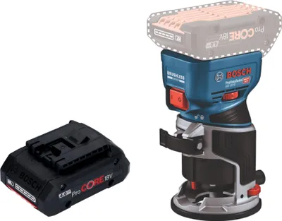 Produktbild von Bosch GKF 18V-8 Professional Akku Kantenfräse 18 V 8,0 mm Brushless + 1x ProCORE Akku 4,0 Ah - ohne Ladegerät