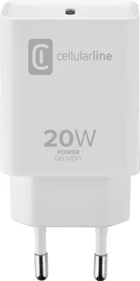 Immagine prodotto di Cellularline ACHIPHUSBCPD20WW Caricabatterie per dispositivi mobili Bianco Interno (ACHIPHUSBCPD20WW)