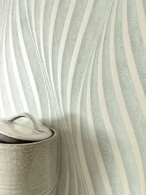 Produktbild von NEWROOM Tapete Armani Icy Light Blue Türkis Vliestapete - Modern Wellen Linien Germany