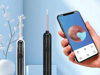 Immagine prodotto di Verk 27506 Telecamera endoscopica per la pulizia delle orecchie con WiFi, bianca