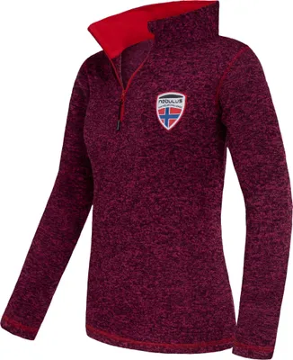 Imagen del producto de Sudadera de forro polar Nebulus KYLE para mujer, sudadera de forro polar cálida, con cremallera frontal de media longitud, modelo P5229, color fucsia, talla L/40