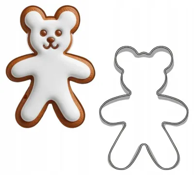 Produktbild von EkoForemki Mini Bären-Ausstecher Edelstahl Tortendekoration