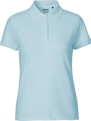 Produktbild von Neutral O22980 | Damen Classic Polo / 100% Fairtrade-Baumwolle - Farbe: Light Blue - Größe: S