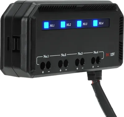 Image de Boîte à fusibles et à relais,Boîte à fusibles et à relais 12V,Boîte à fusibles et à relais 4 voies,Boîte à fusibles et à relais avec indicateur LED