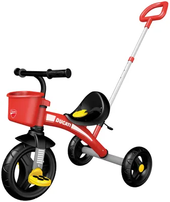 Zdjęcie produktu dla Rower trójkołowy dla dzieci Chicco U/GO z drążkiem do pchania Ducati +18M