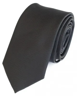 Produktbild von Fabio Farini - 2 Stück Einstecktücher & Herren Schlips in 6cm Schmal (6cm), Schwarz Gestreift