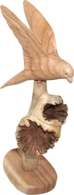 Produktbild von Deko-Papagei auf Wurzel aus Holz
