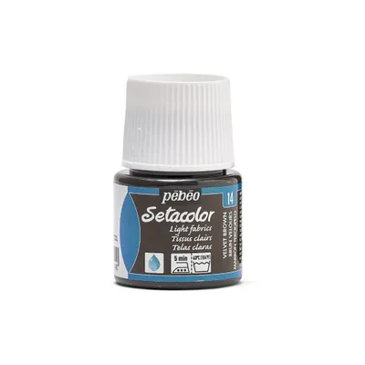 Immagine prodotto di Pebeo Setacolor per tessuti chiari, 45 ml, marrone velluto