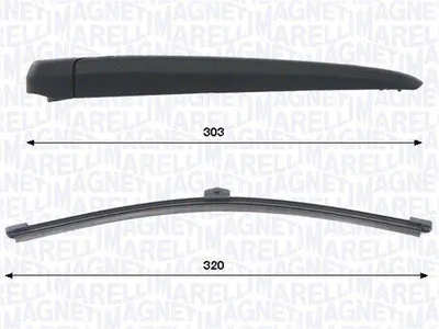 Produktbild von MAGNETI MARELLI 000723180460 Wischarm-Satz Hinten 320mm passend für MERCEDES-BENZ A-Klasse (W177)