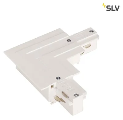 Obrázok produktu pre SLV 1001536 EUTRAC L-konektor pre 3-fázové zapustené koľaje biela zem vonkajšia