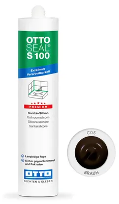 Produktbild von Otto-Chemie Ottoseal 1K-Silikon-Dichtstoff S100 Premium 300ml C05 Braun