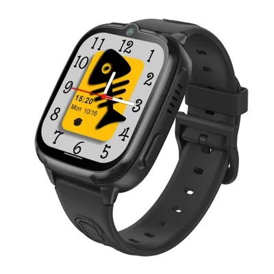 Produktbild von Kinder Smartwatch D53 Schwarz 4G mit SIM, GPS Tracker, Videoanruf, SOS Notruf, IP67 Wasserdicht, GPS Uhr für Kinder mit Schulmodus
