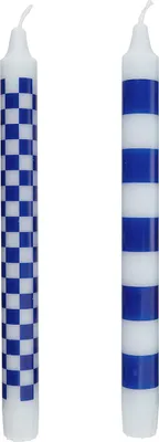 Produktbild von BUTLERS Stabkerze ART BOUGIE Checker 2er-Set