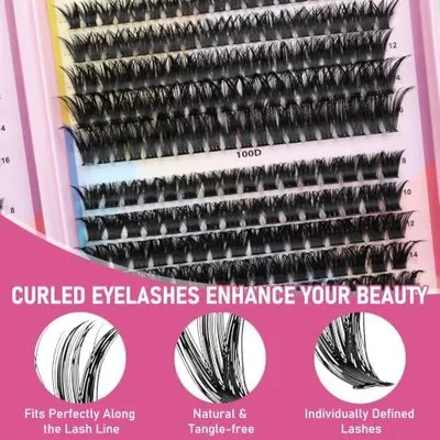 Produktbild von 570 Stück Wimpern Extensions Set, 30-40-50-60-80-100D, 8-16mm Fake Lashes