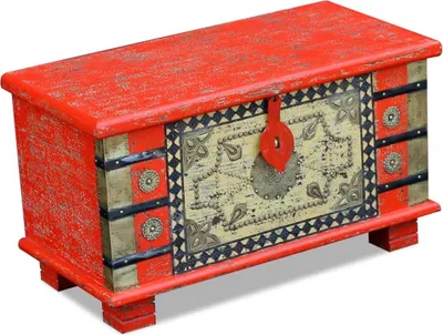 Obrázok produktu pre vidaXL Úložná truhlica Red Mango Wood 80x40x45 cm