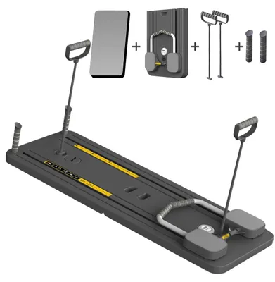 Imagen del producto de Entrenador abdominal plegable con rodillo abdominal con rebote automático