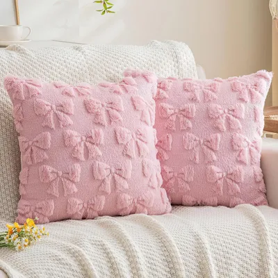 Produktbild von Kissenbezüge, 45 x 45 cm - 2er-Set, einfarbig, Rosa