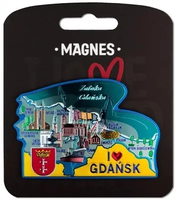 Obrázek produktu pro Magnes I love Polsko Gdańsk ILP-MAG-A-GD-35