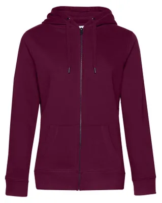 Obrázok produktu pre B&C - Dámska mikina s kapucňou a celoprepínacím zipsom „Queen“ LT3164 (XXL) (tmavočerešňová)