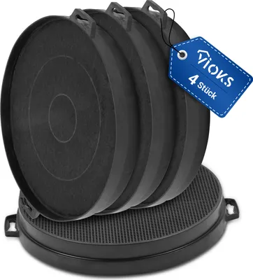 Produktbild von Aktivkohlefilter Set 4 Stk passend wie Bosch 00353121 Kohlefilter für Dunstabzugshabe