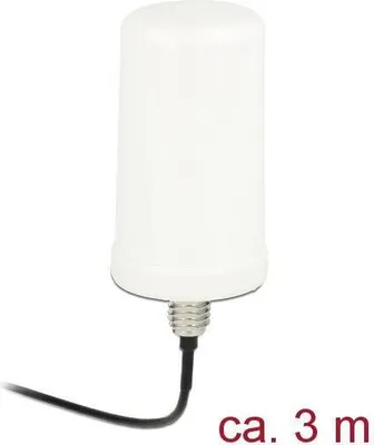 Produktbild von DeLOCK 89449, 2.4 - 2.5 / 5.15 - 5.875 GHz, 50 Ohm, Omnidirektionale Antenne, RP-SMA, Vertikale Polarisation, 2,0 - 2,5