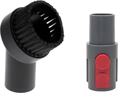 Produktbild von Trade-Shop 2in1 Set: Bürsten-Aufsatz / Möbelpinsel / Möbelbürste + Anschluss-Adapter für Dyson V11 Outsize, V15 Detect Absolute, V15 Detect Complete