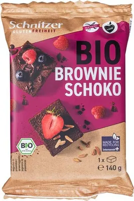 Productafbeelding van Schnitzer Brownie Chocolade Glutenvrij (140 gr)