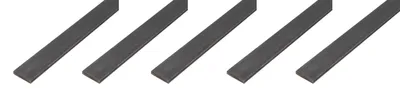 Produktbild von Alberts 5 x Flachstange, Stahl roh, 25 x 4 mm, Länge 1 m