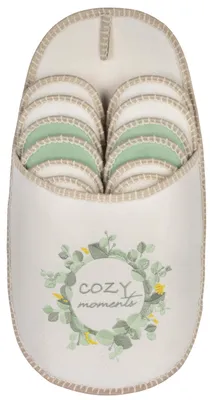 Produktbild von ONVAYA® ABS Gästepantoffel | Cozy Moments | 6er Set | Antirutsch Sohle | Haussch