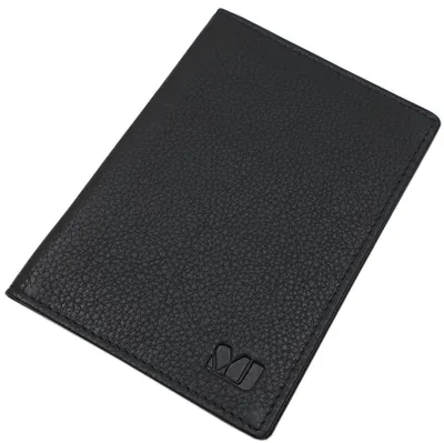 Zdjęcie produktu dla Etui na dowód osobisty wykonane ze skóry wołowej, z ochroną RFID, kolor czarny