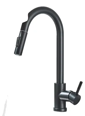 Produktbild von Küchenarmatur, Touch-Sensor-Steuerung, ausziehbare Auslauf, schwarz