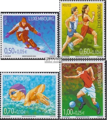 Produktbild von Briefmarken Luxemburg 2004 Mi 1654-1657 (kompl.Ausg.) postfrisch Sport