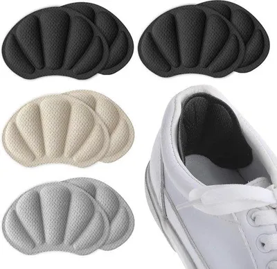 Produktbild von Komfort-Inlegzolen mit Fersenkissen, Antirutsch, 4 Paar, schwarz/beige/grau