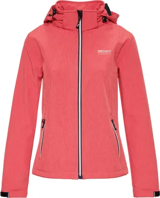 Produktbild von Nordberg Rinda - Softshell Outdoor Sommerjacke Damen - Coral Melange - Größe M