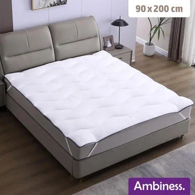 Produktbild von AMBINESS Matratzen Topper Wolke | 7 Größen | 80x200cm - 180x200cm | 7cm Dicker Matratzentopper | Beste Luftzirkulation temperaturregulierend Maschinenwaschbar |  | Boxspringbett | 90x200cm