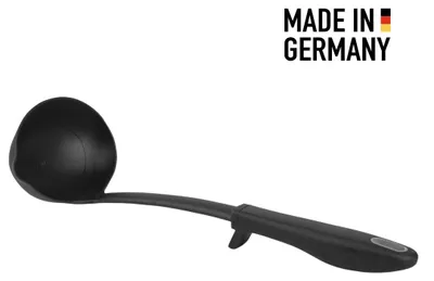 Produktbild von Premium Suppenkelle mit Abstellhilfe | Schöpflöffel spülmaschinenfest | Hitzebeständig bis 270°C