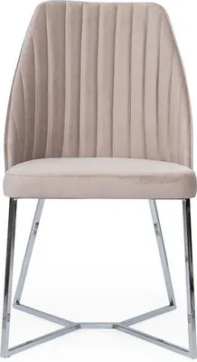 Zdjęcie produktu dla Beżowe krzesło do jadalni Designerskie krzesło do kuchni Fotel Nowoczesne krzesła
