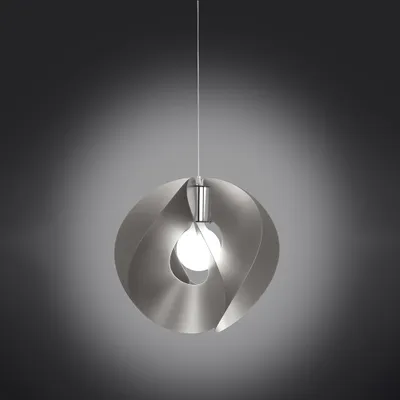 Zdjęcie produktu dla Sospensione Moderna A 1 Luce Atom In Polilux Silver D54  Italy
