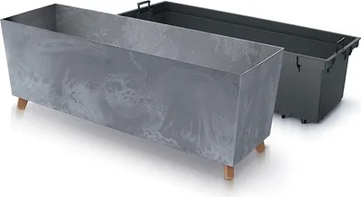 Produktbild von Prosperplast Blumenkasten URBI CASE Betoneffekt N Grau 77 cm