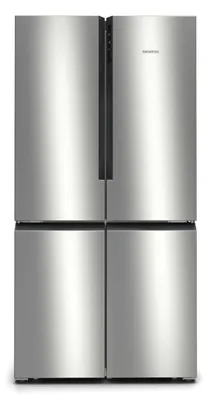 Produktbild von Siemens iQ300 KF96NVPEA, Freistehend, French door, Silber, Tür-zu-Tür, 605 l, SN-T