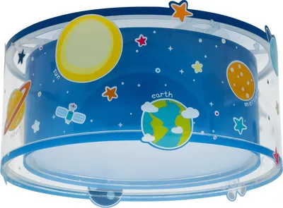 Image de Plafonnier pour enfant Planets Planètes système
