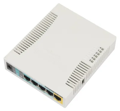 Immagine prodotto di Mikrotik RB951Ui-2HnD, interno, 7 - 31, -20 - 50 °C, 16-QAM, 64-QAM, BPSK, CCK, DBPSK, DQPSK, DSSS, OFDM, QPSK, IEEE 802.11b, IEEE 802.11g, IEEE 802.11n, IEEE 802.3, IEEE 802.3u, 802.11g: da -96dBm @ 6Mbit/s a -80dBm @ 54Mbit/s 802.11n: da -96dBm @ MCS0 a -78dBm @ MCS7