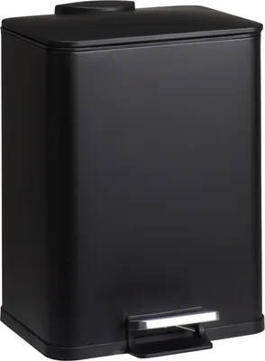 Produktbild von Mulleimer/treteimer - schwarz - Eisen - 20 Liter - 33 x 21 x 44 cm