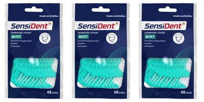 Image de 3 bâtonnets Tandzijde à la menthe