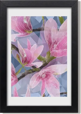 Produktbild von Bild 20x30 MDF-Rahmen, Wandkunst Magnolie